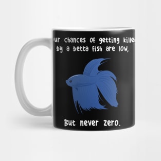 Betta Fish Siamese Fighting Fish Never Zero Mug